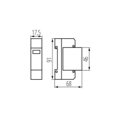   Kanlux KSD-T1+T2 275/60 1P túlfeszültség korlátozó 23923