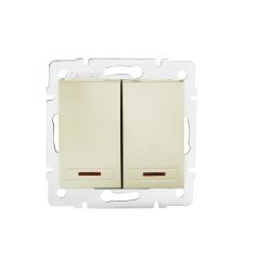   Kanlux DOMO 01-1023-230 gyö Jelzőf.dupla ny.kapcsoló 24952