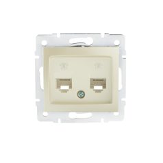   Kanlux DOMO 01-1380-030 gyö Dupla telefon csatl.aljzat 24988