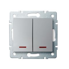   Kanlux LOGI 02-1120-143 ezü Jelzőfényes csillárkapcsoló 25198