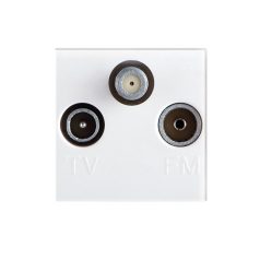   Kanlux BIURO 04-1350-102 feh Antenna csatlakozó aljzat 25329