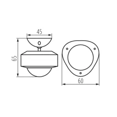 Kanlux S SENSOR PIR INT 10M mozg.érz. 34940