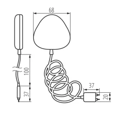 Kanlux S SENSOR W INT elárasztás érz. 34941