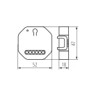Kanlux S SWITCH SHUTTER kapcsoló relé redőnyök, árnyékolók vezérlése 34949