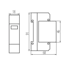 Kanlux KSPD-T2 275/40 1P túlfeszültség korlátozó 36310