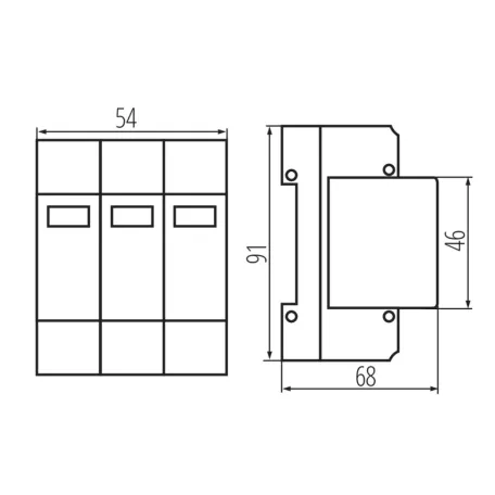 Kanlux KSPD-T1T2 275/150 3P túlfeszültség korlátozó 36315