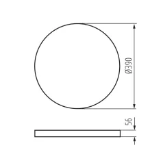 Kanlux S PLAFON 20W CCTDIM W lámpa 38611