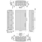 Eaton Falon kívüli lakáselosztó 3x12M+átlátszó ajtó+sin 174192