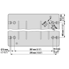   Eaton Falon kívüli lakáselosztó 3x12M+átlátszó ajtó+sin 174199