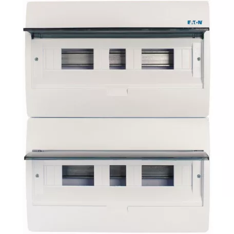 Eaton Falon kívüli lakáselosztó 2x18M BC-O-2/36-ECO átlátszó ajtó 280350