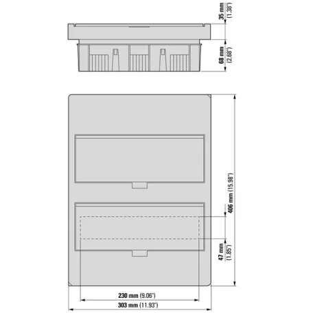 Eaton Süllyesztett lakáselosztó 2X24M BC-U-2/24-ECO 280356