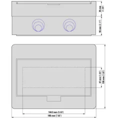   Eaton Falon kívüli lakáselosztó 1x8M BC-O-1/8-ECO átlátszó ajtó 280346