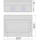 Eaton Falon kívüli lakáselosztó 1x8M BC-O-1/8-TW-ECO teli ajtó 281690