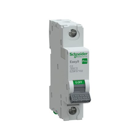 SCHNEIDER EASY9 PRO Kismegszakító, 1P, C, 2A EZ9F57102