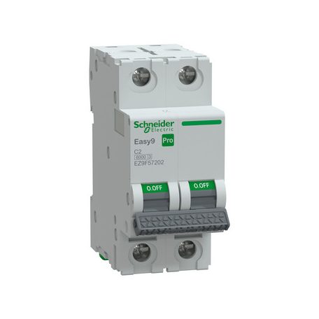 SCHNEIDER EASY9 PRO Kismegszakító, 2P, C, 2A EZ9F57202