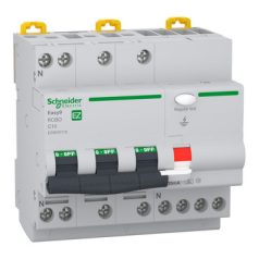   SCHNEIDER EASY9 PRO Áramvédős kismegszakító, A osztály, 3P-N, C, 10A, 30mA EZ9D55710