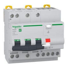   SCHNEIDER EASY9 PRO Áramvédős kismegszakító, A osztály, 3P-N, C, 16A, 30mA EZ9D55716