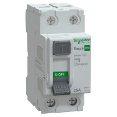   SCHNEIDER EASY9 PRO Áram-védőkapcsoló, A osztály, 2P, 25A, 30mA EZ9R49225