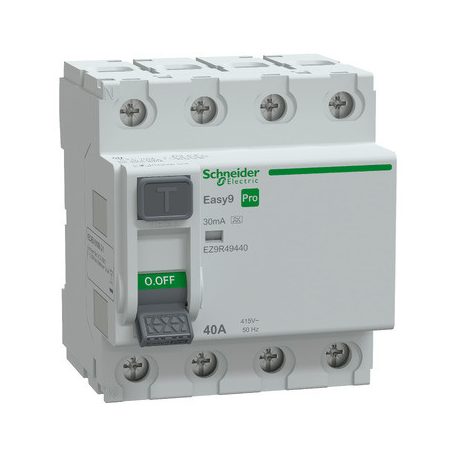 SCHNEIDER EASY9 PRO Áram-védőkapcsoló, A osztály, 4P, 40A, 30mA EZ9R49440