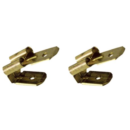 Tracon 6,3×0,8mm, 1-2,5mm2 CSEL Szigeteletlen rátolható csatlakozó csap+hüvely, sárgaréz 5997374107938