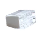 Tracon 8×0,5-2,5mm2, 450VAC, max. 16A RVO2,5-8 Csavar nélküli vezetékösszekötő, átlátszó/szürke 5997374173070