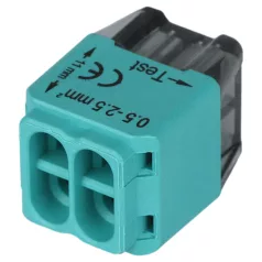   Tracon 4x0,5-2,5mm2, 450VAC, max. 16A RVU2,5-4 Csavar nélküli vezetékösszekötő, zöld 5997374233071