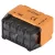 Tracon 8x0,5-2,5mm2, 450VAC, max. 16A RVU2,5-8 Csavar nélküli vezetékösszekötő, narancssárga 5997374233101