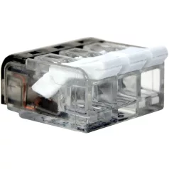   Tracon 0,2-4mm2, 32A, 450VAC 3P RVON3 Csavar nélküli vezetékösszekötő, nyitható átlátszó 5997374216081