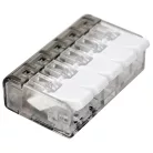 Tracon 0,2-4mm2, 32A, 450VAC 5P RVON5 Csavar nélküli vezetékösszekötő, nyitható átlátszó 5997374216098