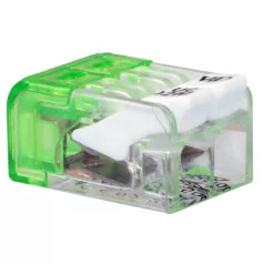   Tracon 0,2-2,5mm2, 24A, 450VAC 2P RVONK2 Csavar nélküli vezetékösszekötő, nyitható átlátszó 5997374226318