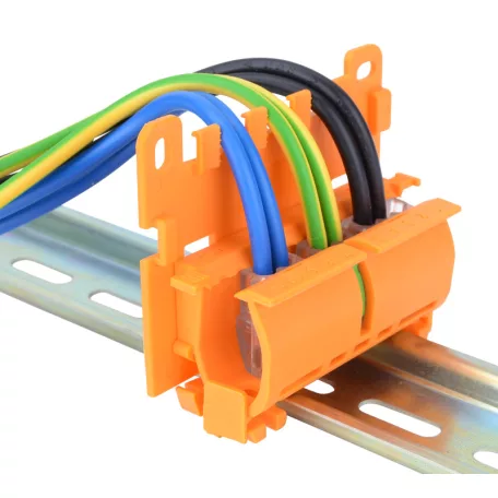 Tracon PA66 OVO-A1 Adapter nyitható vezetékösszekötőhöz, sínre szerelhető 5997374212564