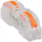 Tracon 0,5-4mm2, 32A, 400VAC 1P OVOTT11 Csavar nélküli vezetékösszekötő, toldó, nyitható, átlátszó 5997374224963