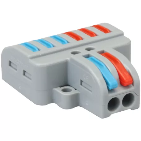 Tracon 0,5-4mm2, 32A, 400VAC 2P OVO2P26 Többpólusú csavar nélküli vezetékösszekötő, nyitható 5997374224857