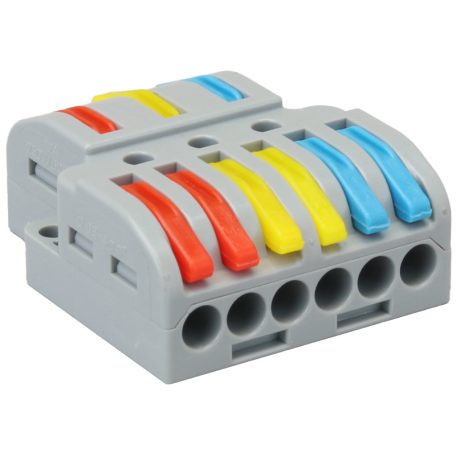Tracon 0,5-4mm2, 32A, 400VAC 3P OVO3P36 Többpólusú csavar nélküli vezetékösszekötő, nyitható 5997374224864