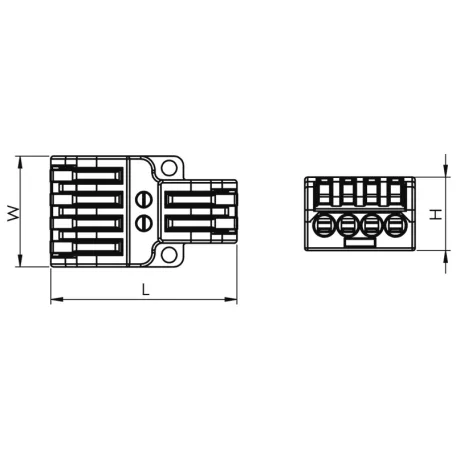 Tracon 0,5-4mm2, 32A, 400VAC 3P OVO3P36 Többpólusú csavar nélküli vezetékösszekötő, nyitható 5997374224864