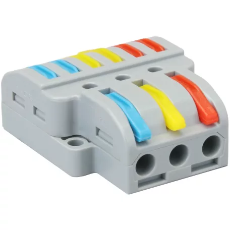 Tracon 0,5-4mm2, 32A, 400VAC 3P OVO3P36 Többpólusú csavar nélküli vezetékösszekötő, nyitható 5997374224864