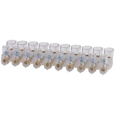   Tracon 10×4mm2, 450VAC TBT-4/10 Csavaros csatlakozó, átlátszó házzal, 10 tagú, 1 csavar 5997374178877