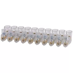   Tracon 10×6mm2, 450VAC TBT-6/10 Csavaros csatlakozó, átlátszó házzal, 10 tagú, 1 csavar 5997374178884