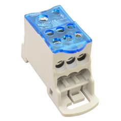   Tracon 1×70(50)mm2 / 6×25(16)mm2, 1000VAC/DC, 160A FLSO70 Fővezetéki leágazó sorkapocs nyitható fedéllel 5997374192514