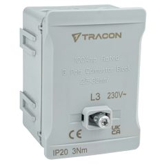   Tracon 2x35mm2 / 3x35mm2, 690VAC, 100A FSK35SZ Fővezetéki sorozatkapocs, plombálható, szürke 5997374129275