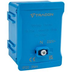   Tracon 2x35mm2 / 3x35mm2, 690VAC, 100A FSK35K Fővezetéki sorozatkapocs, plombálható, kék 5997374129244