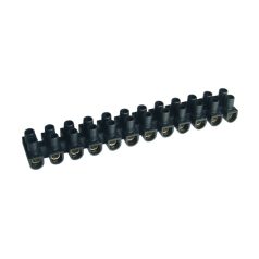   Tracon 10mm2, 450VAC, 50A, PE SF15A-U Flexibilis sorozatkapocs, U profil, 12 tag, fekete 5997374104616