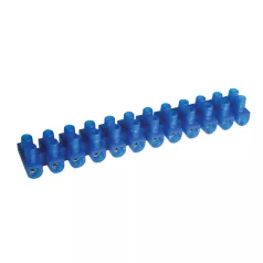   Tracon 10mm2, 450VAC, 50A, PE SK15A-U Flexibilis sorozatkapocs, U profil, 12 tag, kék 5997374104654