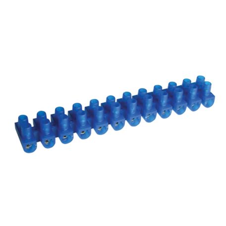 Tracon 10mm2, 450VAC, 50A, PE SK15A-U Flexibilis sorozatkapocs, U profil, 12 tag, kék 5997374104654