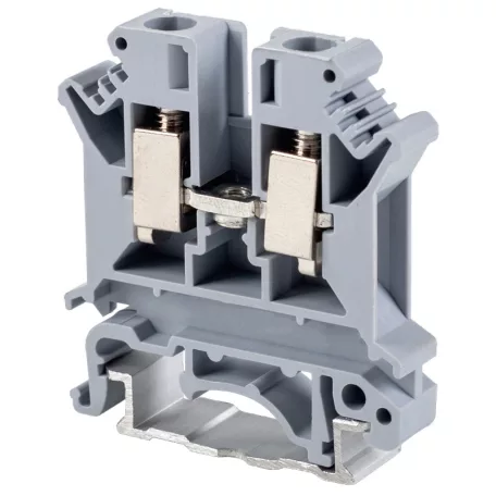 Tracon 0,2-6mm2, 800VAC, 57A TSKA6 Fázisvezető ipari sorozatkapocs, csavaros, sínre, szürke 5997374118347