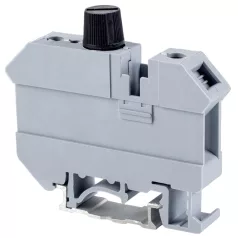   Tracon 500V 6.3A 0.5-16 mm2 TSKA16B Biztosítós ipari sorozatkapocs, csavaros, sínre, fekete 5997374206785