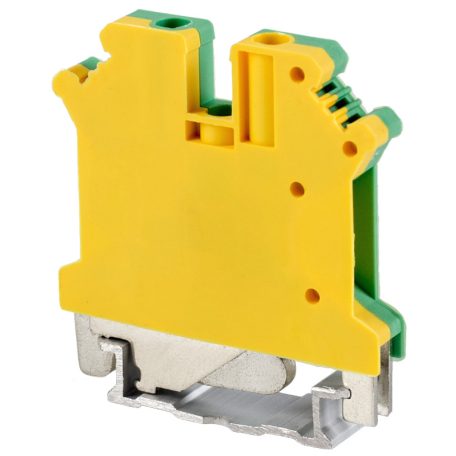 Tracon 0,2-4mm2, 41A TSKA4JD Védővezető ipari sorozatkapocs, csavaros, sínre, zöld/sárga 5997374118422