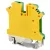Tracon 0,2-4mm2, 41A TSKA4JD Védővezető ipari sorozatkapocs, csavaros, sínre, zöld/sárga 5997374118422