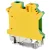 Tracon 0,2-6mm2, 57A TSKA6JD Védővezető ipari sorozatkapocs, csavaros, sínre, zöld/sárga 5997374118439