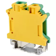   Tracon 0,5-10mm2, 76A TSKA10JD Védővezető ipari sorozatkapocs, csavaros, sínre, zöld/sárga 5997374118446